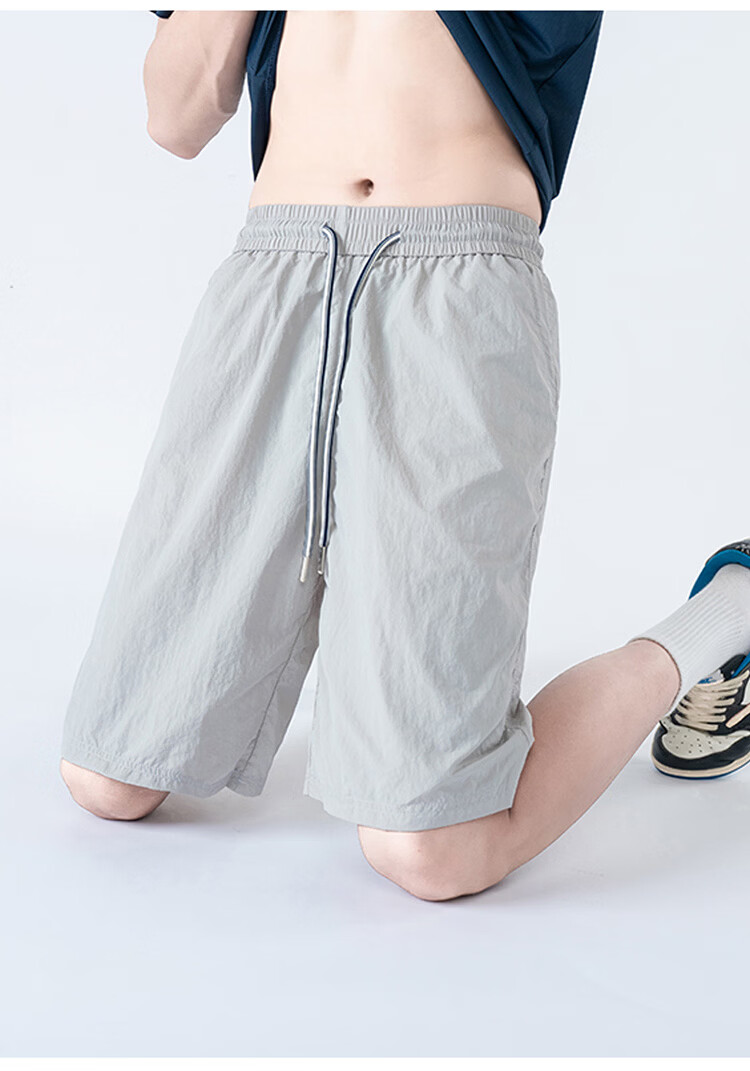 GLM Men's Summer Loose Comfortable Shorts, Wearable Outside, Five-Point Chinese Style Basketball Running Pants 21