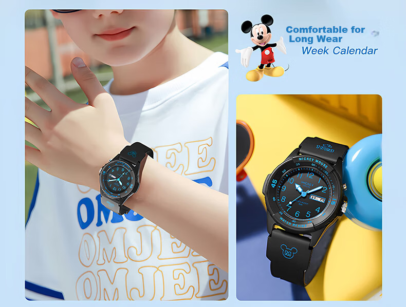Disney Kids Waterproof Luminous Boys' Watch for Elementary to High School Students 7