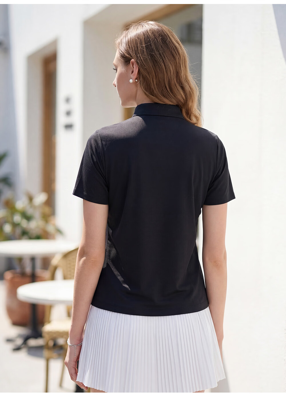 FILA Official Women's Knitted Short Sleeve Polo Shirt 2026 Summer Tennis Sports Quick-Dry Top 17