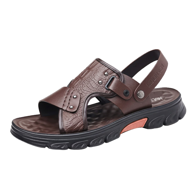 MULINSEN Men's Lightweight Breathable Casual Beach Sandals Soft Sole Outdoor Dual-Wear Slippers V7290258