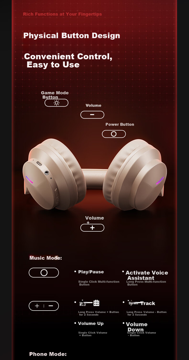 Lenovo Official JD Self-operated Gaming Headset Over-ear Bluetooth Wireless Long Battery Life FPS PUBG Delta Fearless Contract EH140 Black 12