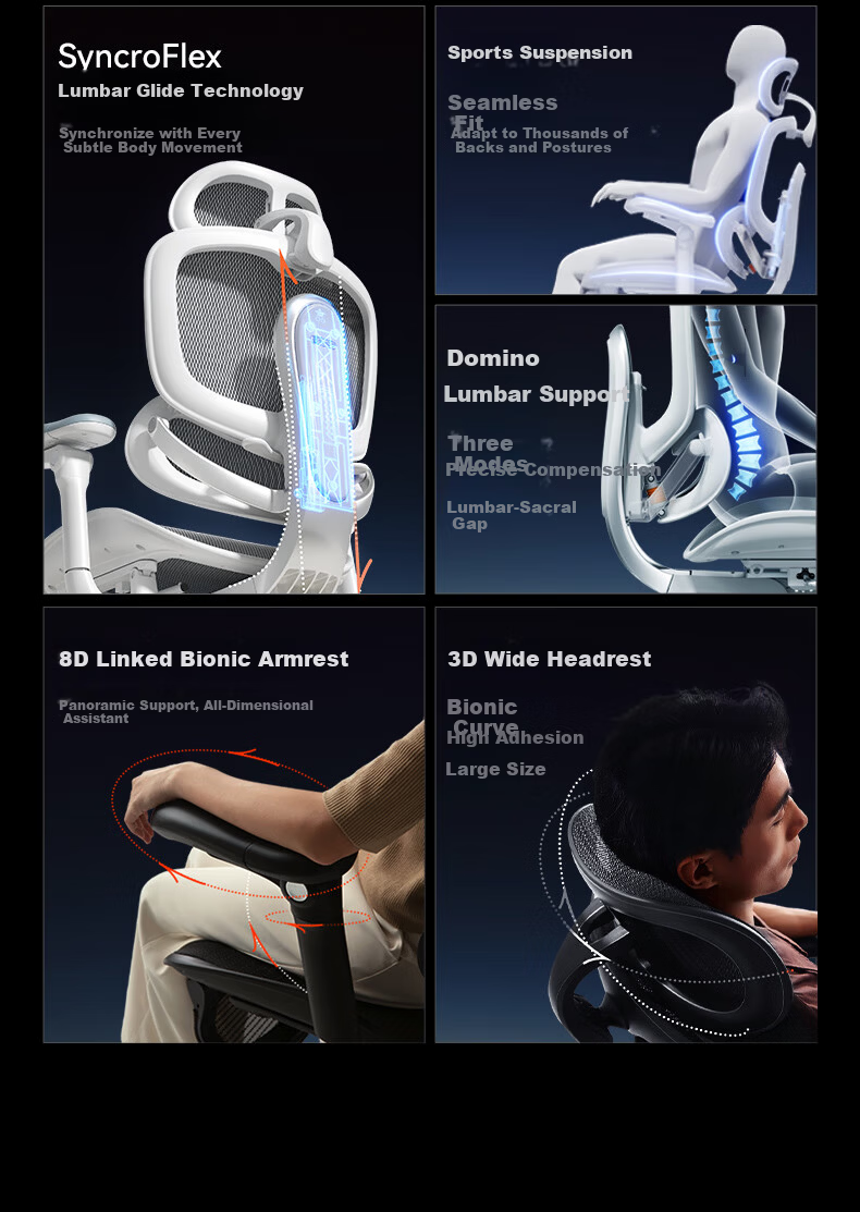 Sihoo C500 II / C300 II Ultra Ergonomic Computer Office Chair Human Engineering Seat 4