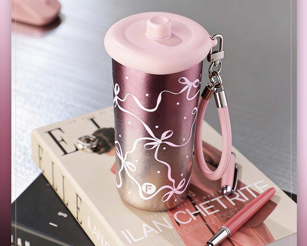 Fuguang Pure Titanium Insulated Water Bottle for Women High-Value Titanium Straw Portable Coffee Tea Cup Gift 31