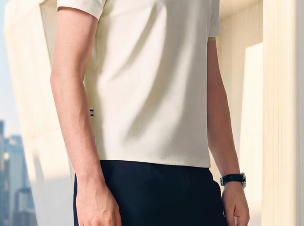 FILA Elite Men's Knitted Short Sleeve Polo Shirt 2026 Summer Simple Basic Casual Top 15