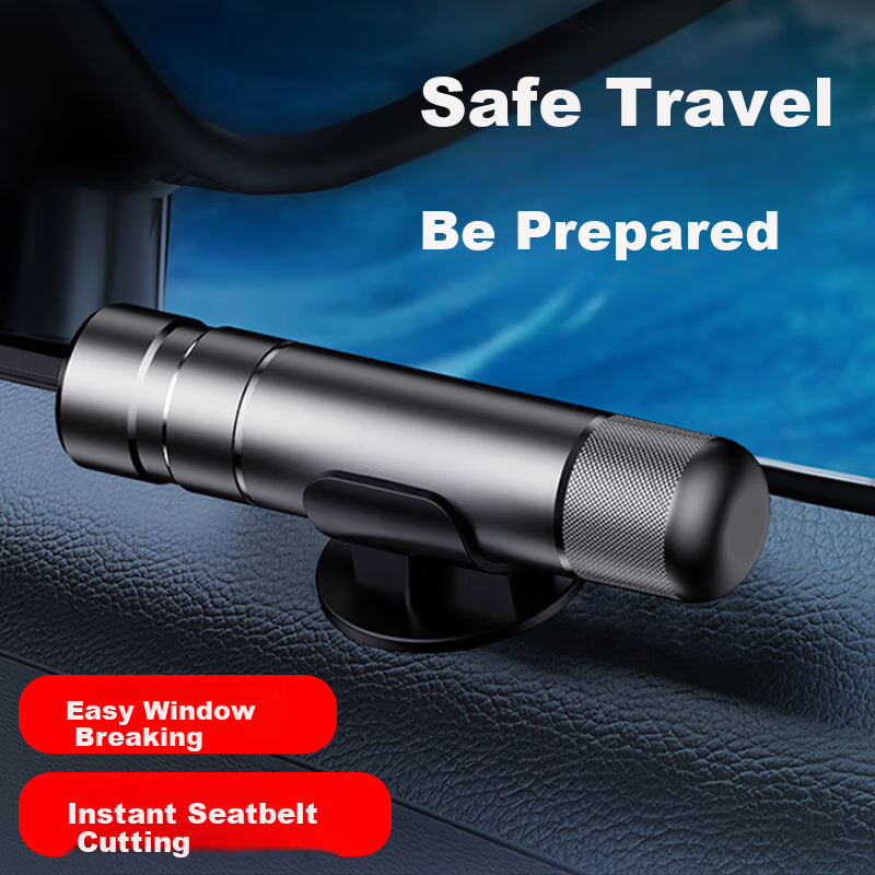 Huashi Car Window Breaker Multi-Functional Safety Hammer Portable Emergency Escape Glass Breaker Tool