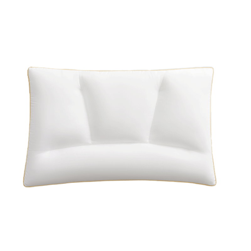 JD Original Huhu White Bread Pillow, Zoned Neck Protection Antibacterial Comfortable Hotel Pillow Core Class A Antibacterial, Single Pack Medium Pillow