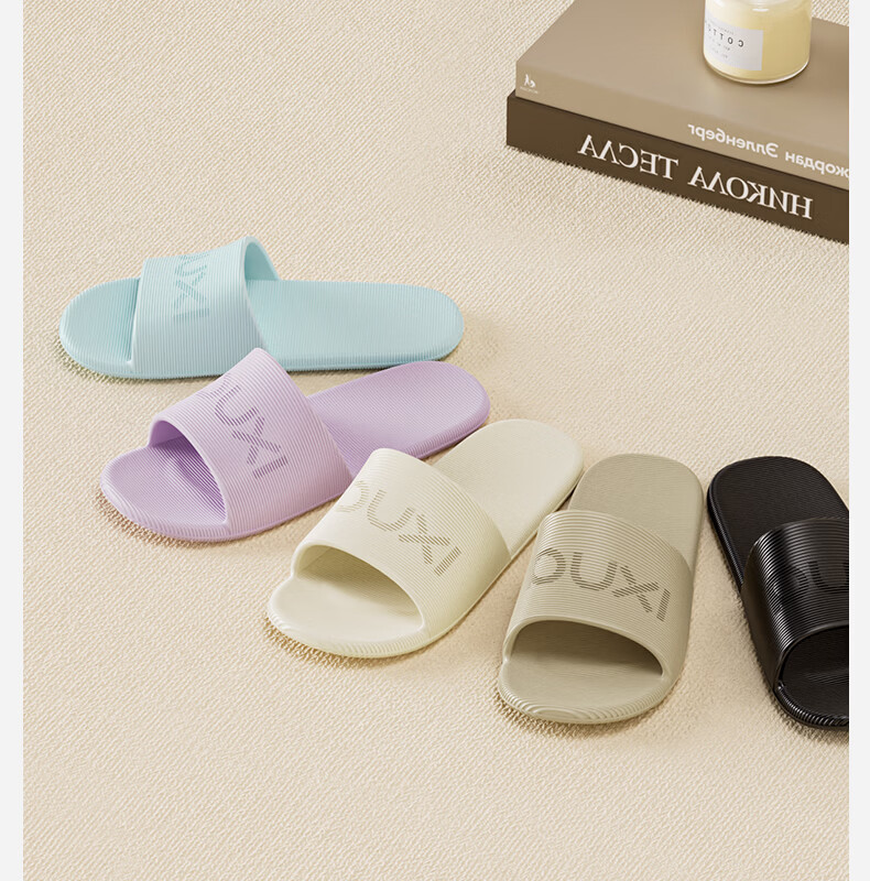 Puxi Stackable Foldable Slippers for Women, Lightweight Portable Travel Gym Shower Non-Slip Home Slippers for Men 10