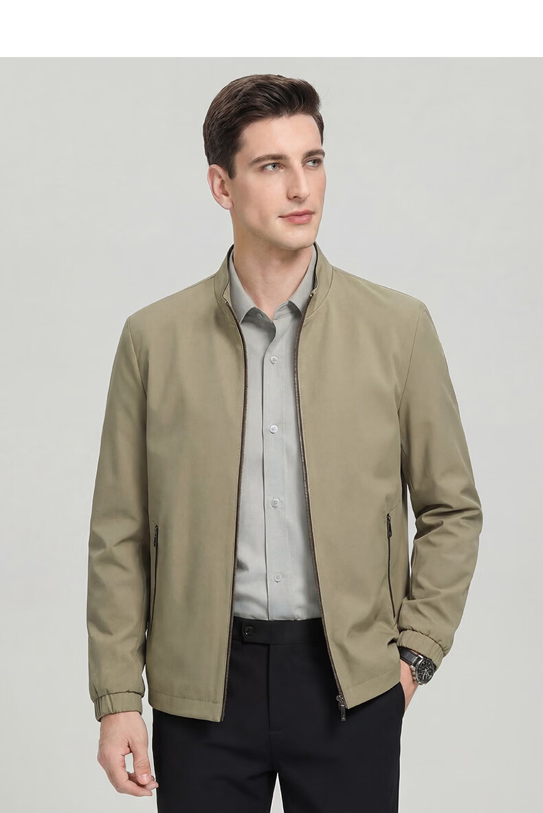 Shanshan [Three-proof Seamless Lapel] Men's Jacket Spring Autumn Business Executive Workwear Casual Middle-aged Dad Coat 18