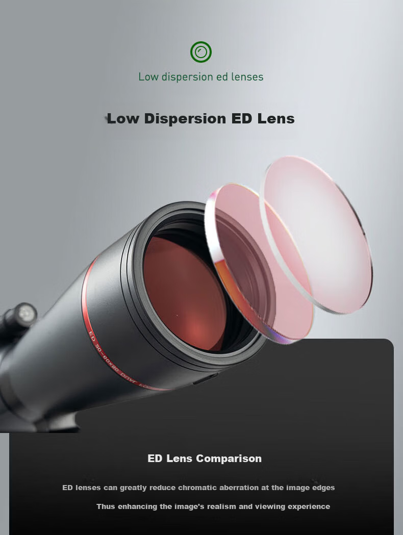 Leilong Pursuer 15-45X70ED High-Definition High-Power Professional Outdoor Adult Target and Bird Watching Monocular Telescope 7