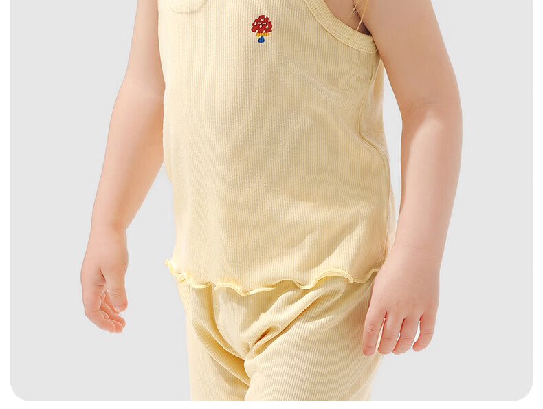 Betis Girls' Sleeveless Pajama Set 2026 Summer Lightweight Baby Homewear Two-Piece Soft Air-Conditioned Clothing 12