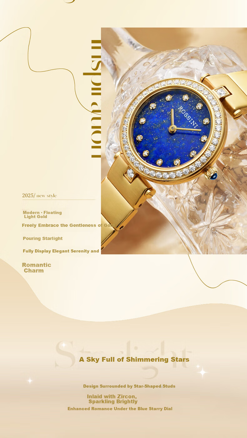 Rossini New Quartz Women's Watch Minimalist Luxury Birthday New Year Valentine's Day Gift for Women 2