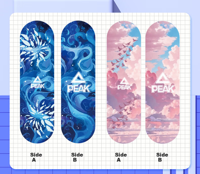 Peak Kids Skateboard Double Kick 6-12 Years Beginner Street Board Youth Four-Wheel Professional Pink 4