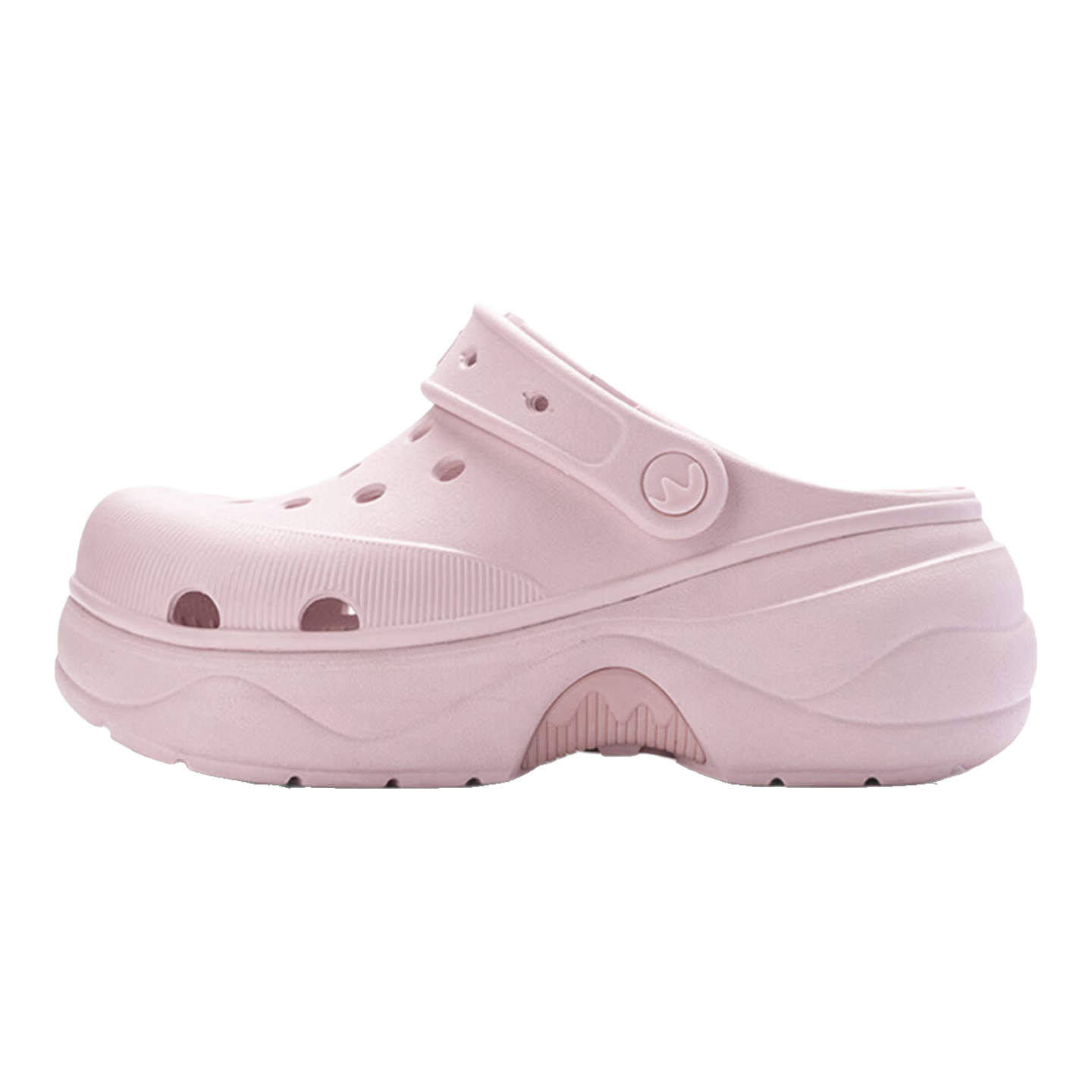 ENBO Women's Dopamine Casual Thick Sole Platform Sandals Outdoor Slippers Beach Shoes Peach Pink Size 36