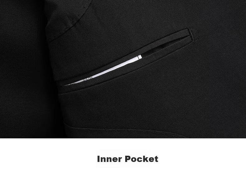 Hodo Men's Slim Fit Business Suit Set Groom Wedding Tuxedo Formal Attire 11