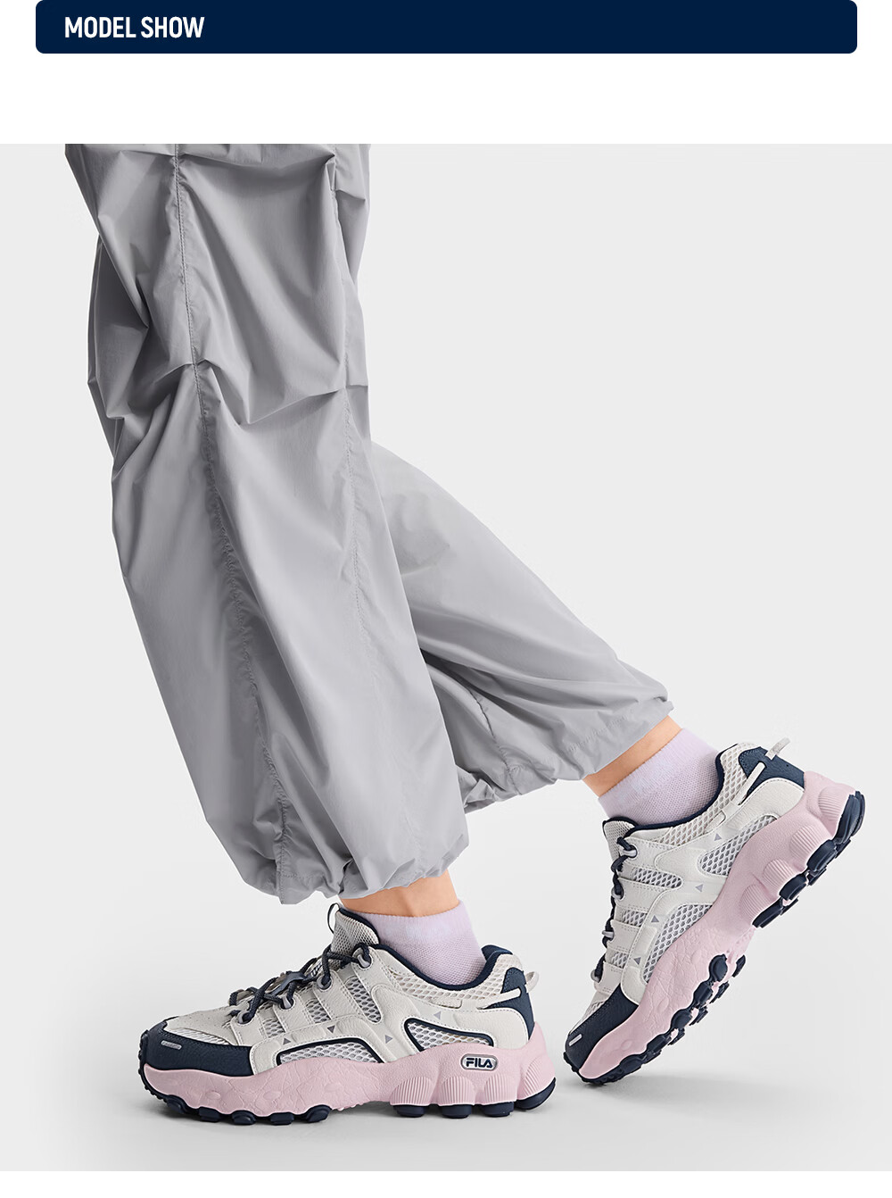 FILA Official Women's PILA Dad Sneakers 2026 Summer New Retro Casual Sports Shoes 22