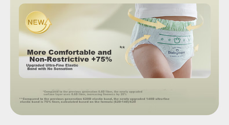 Babycare Camellia Pull-Up Diapers XL23pcs*2 (12-17kg) Baby Infant Diapers Box Pack 4