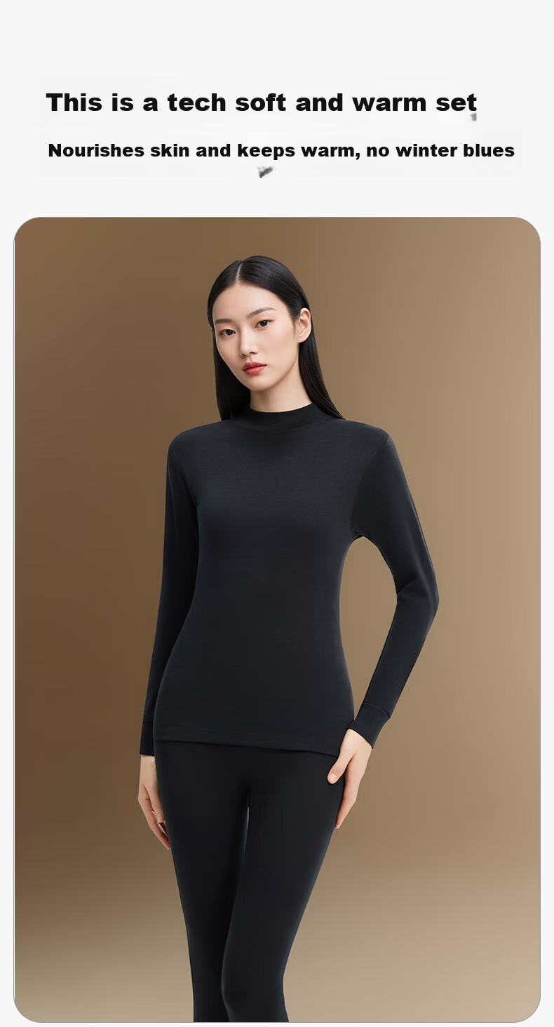 Herbal Original Thermal Underwear for Men and Women Autumn Cotton 100% Pure Cotton 10A Antibacterial New Far-Infrared Heating Base Layer Set 4