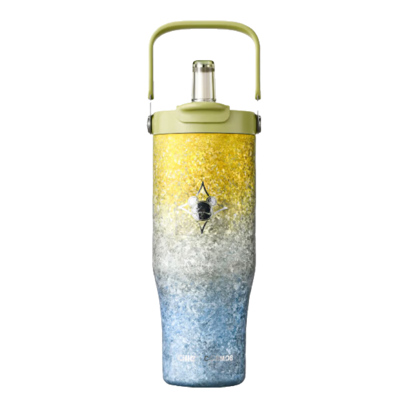 Cille Pure Titanium Insulated Tumbler for Women High-Value Ice Cup Coffee Cup Portable Straw Water Bottle Birthday Gift for Girlfriend