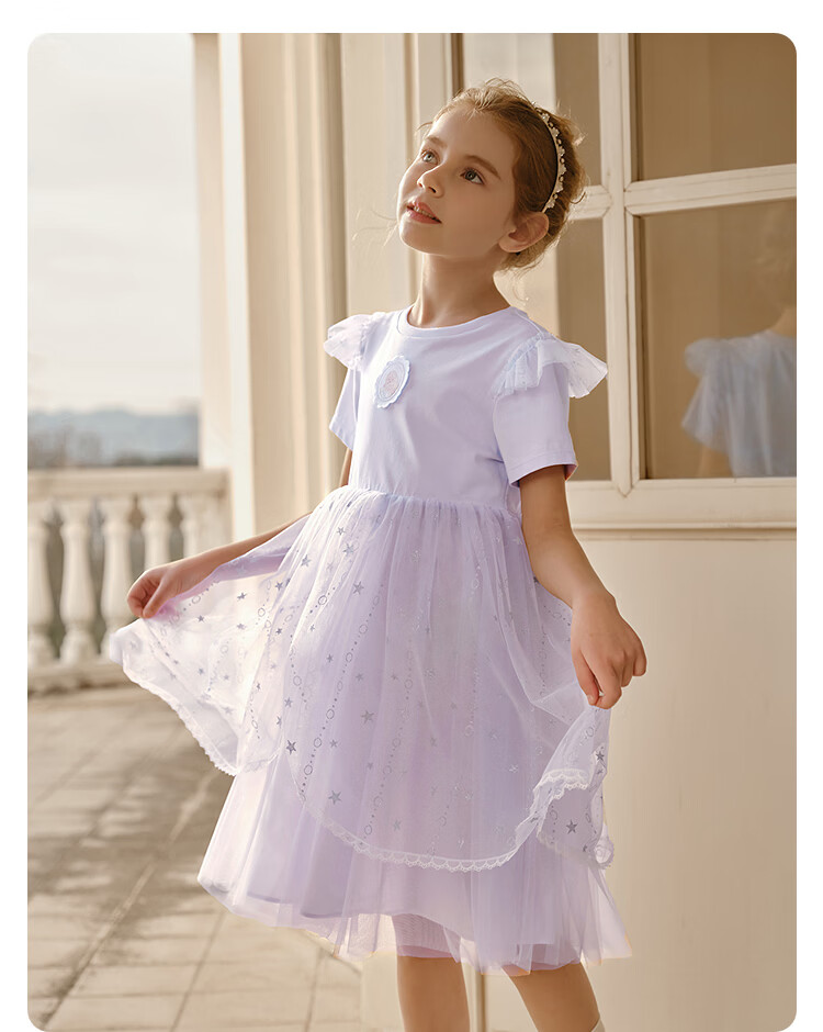 Balabala Girls Dress Children's Dress 2026 Summer New Baby Mesh Dress Sweet Princess Dress Exquisite Trendy 23