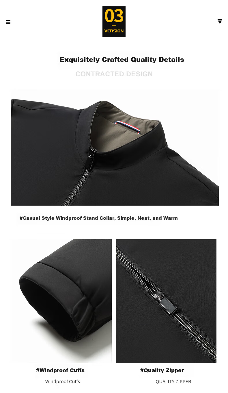 TUCANO Padded Men's Autumn Winter Short Thickened Stand Collar Jacket Middle-aged and Elderly Executive Dad's Coat 7
