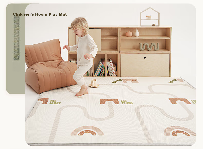BG-BABYGO Baby Thickened Crawling Mat Infant Children's Home Living Room Floor Mat XPE Play Crawling Mat 180*150*2cm 16