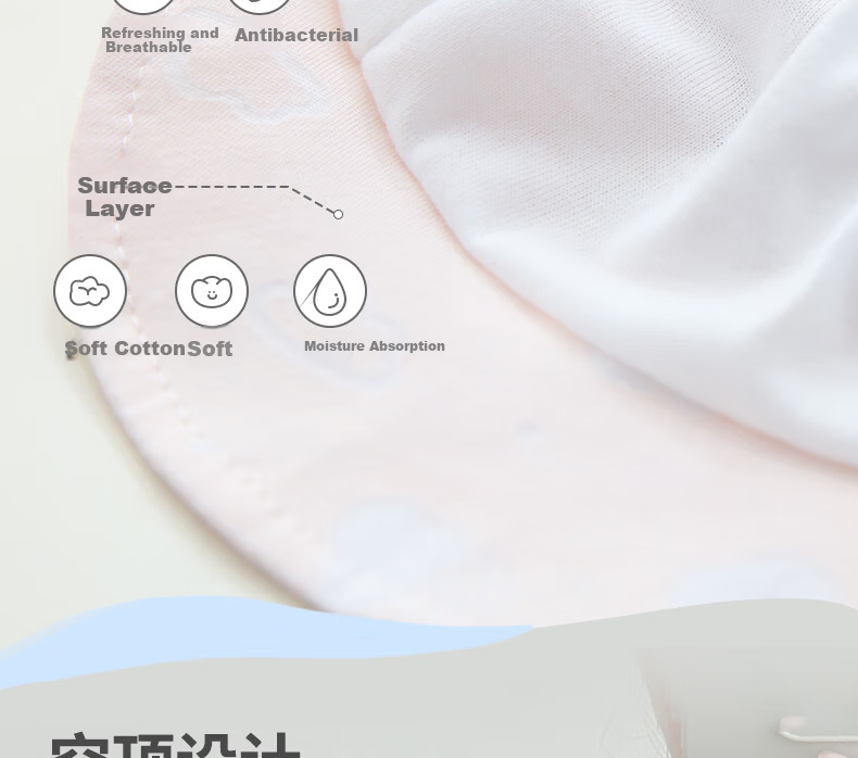 Benaxi Baby Summer Thin Hat Breathable Infant Boys Girls Soft Cotton Cap Newborn Fontanelle Protection Hat Open Top 8
