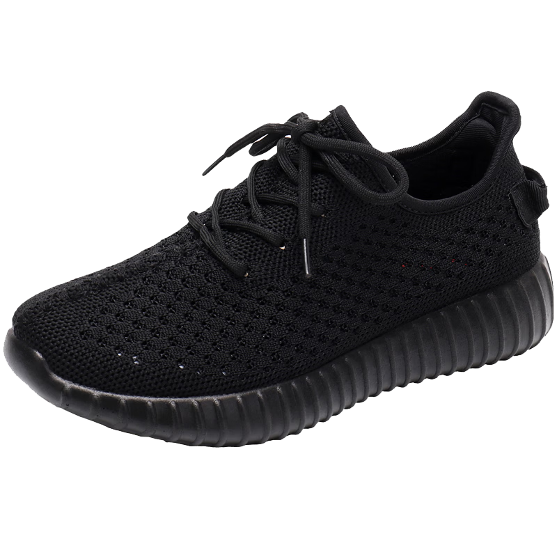 BURUIJING Summer Old Beijing Cloth Shoes Women Mesh Breathable Mom Shoes Sports Casual Shoes 79901 Black 39