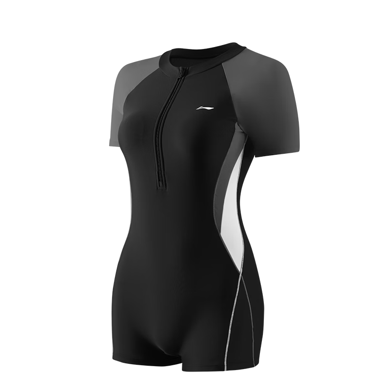 Li-Ning Women's One-Piece Swimsuit Junior High School Exam Youth Large Kids Premium 2026 New Racing Square Leg Swimwear