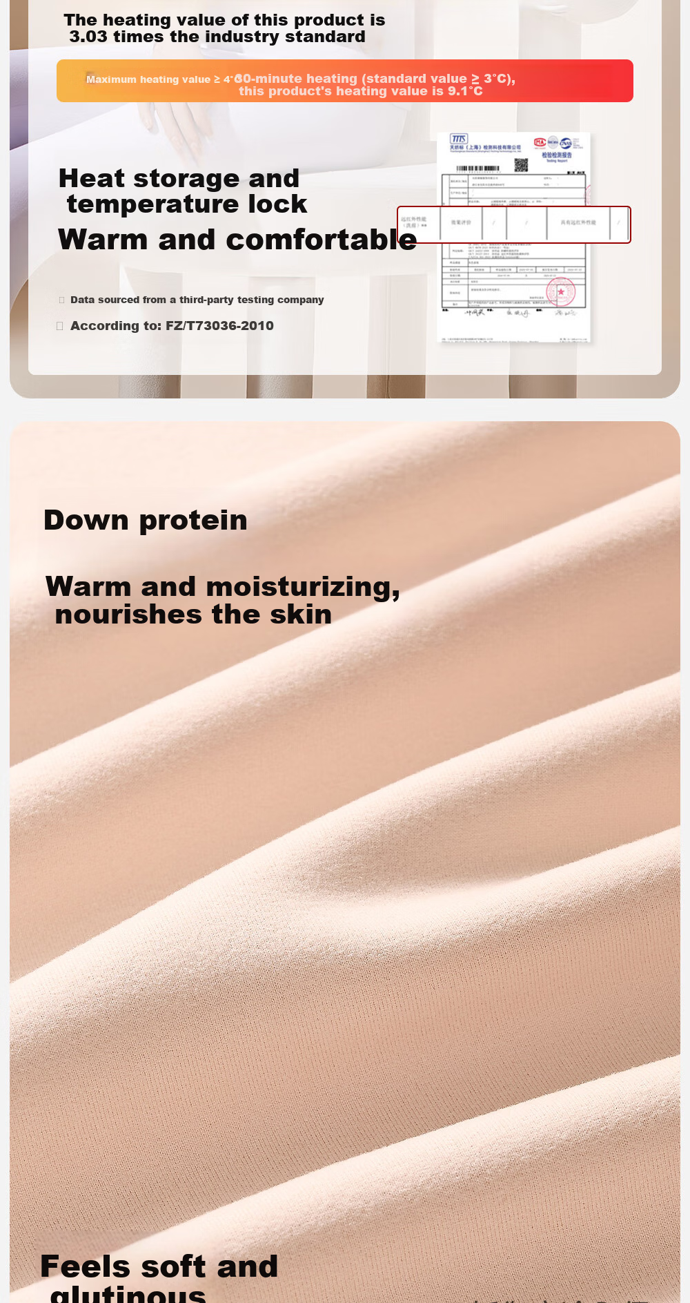 Urban Beauty Women's Thermal Underwear Set 2025 Autumn Winter New Fleece Lined Thickened Down Protein Moisturizing Base Layer Top and Pants 4