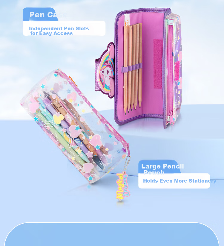 TigerFamily TigerMi Large Capacity Elementary School Pencil Case High-Value Lightweight Kids Stationery Box New Year Gift for Boys and Girls 4