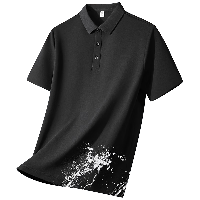 Baleno S&K Men's Short Sleeve Polo Shirt Casual Summer Loose Breathable Business Commuter T-Shirt