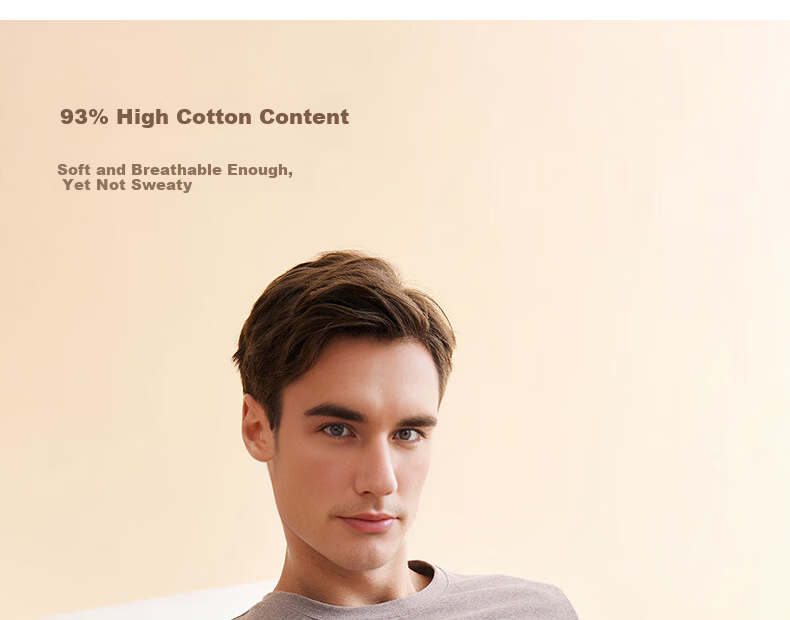 Three-Needle Thermal Underwear Men Xinjiang Long-Staple Cotton Men's Autumn Shirt and Pants Fleece Basic Base Layer Cotton Sweater Women's Couple Set 19