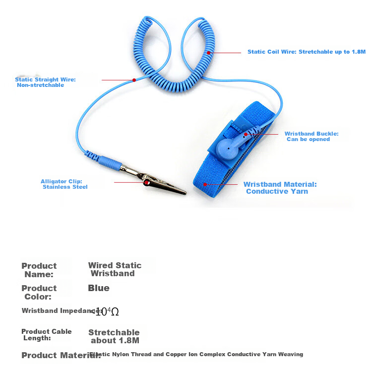 Junwen Anti-Static Wristband Wireless Human Body Static Eliminator Static Removal Bracelet 5
