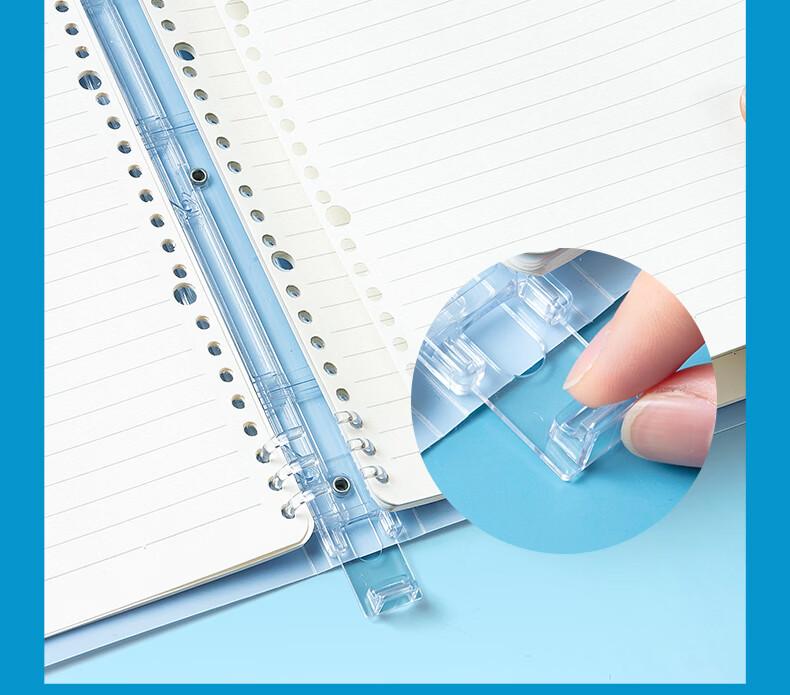 M&G A4 100-Sheet Refillable Notebook Large Capacity Detachable Student Exam Essential White APNHB034-ZZ 8