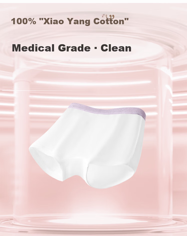 YEEHOO [Xiaoyang Cotton] Children's Pure Cotton Disposable Sterilized Underwear Unisex Boys and Girls Boxer Underwear Travel Pack 2