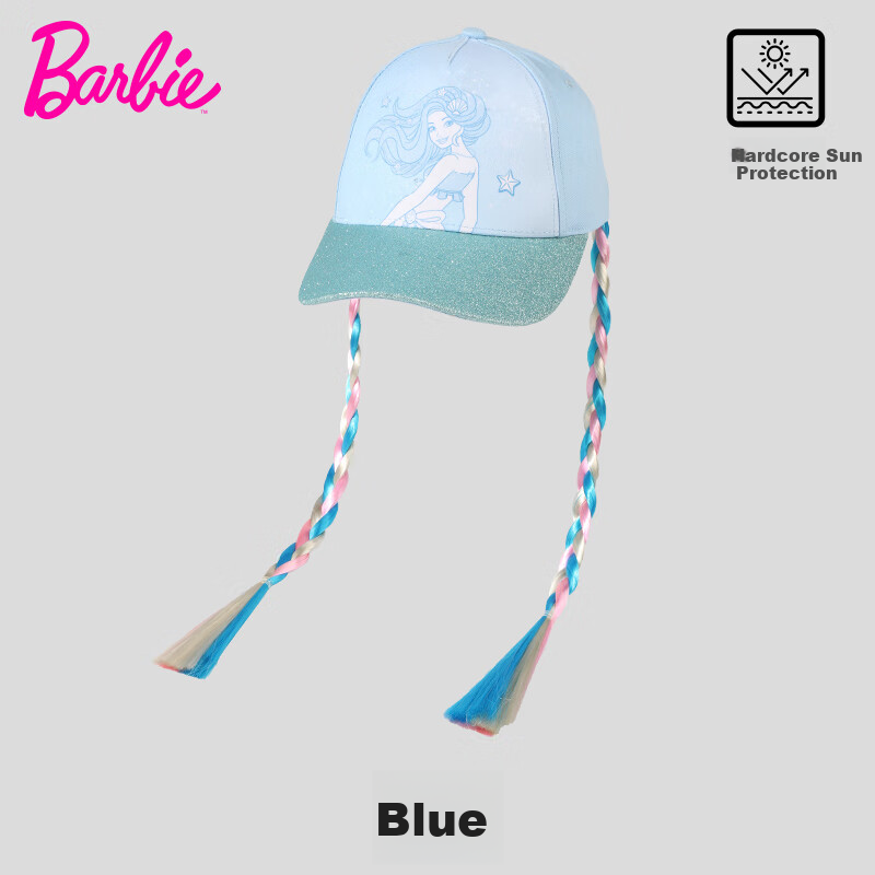 Barbie Kids Hat Girls Spring Autumn Sunshade Sunscreen Princess Duckbill Cap Summer Baseball Cap