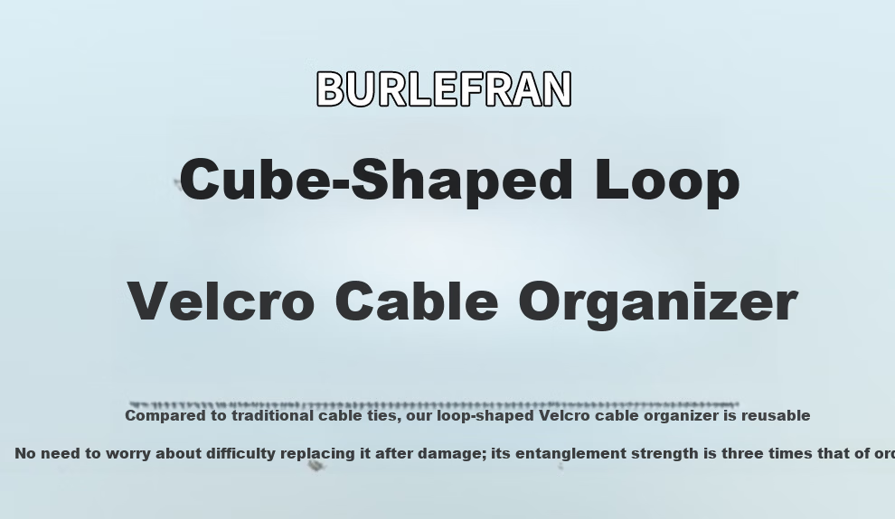 BURLEFRAN Magic Hook and Loop Cable Tie 2cm Wide Computer Cable Organizer Adjustable Nylon Velcro Strap 2 Meters Black 2 Rolls 1