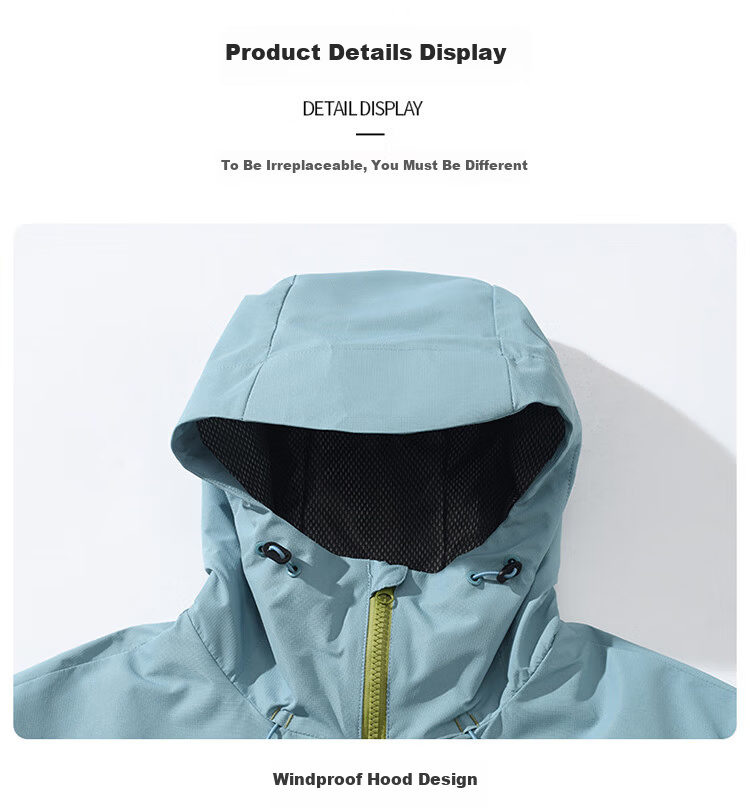JEEP SPIRIT Outdoor 3-in-1 Waterproof Windproof Hiking Jacket Autumn Winter Couple Mountain Climbing Coat Men Secret Purple M 33
