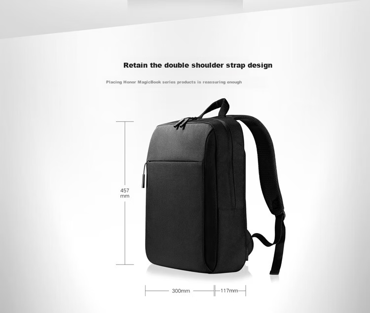 HONOR Minimalist Laptop Backpack (Black) 3