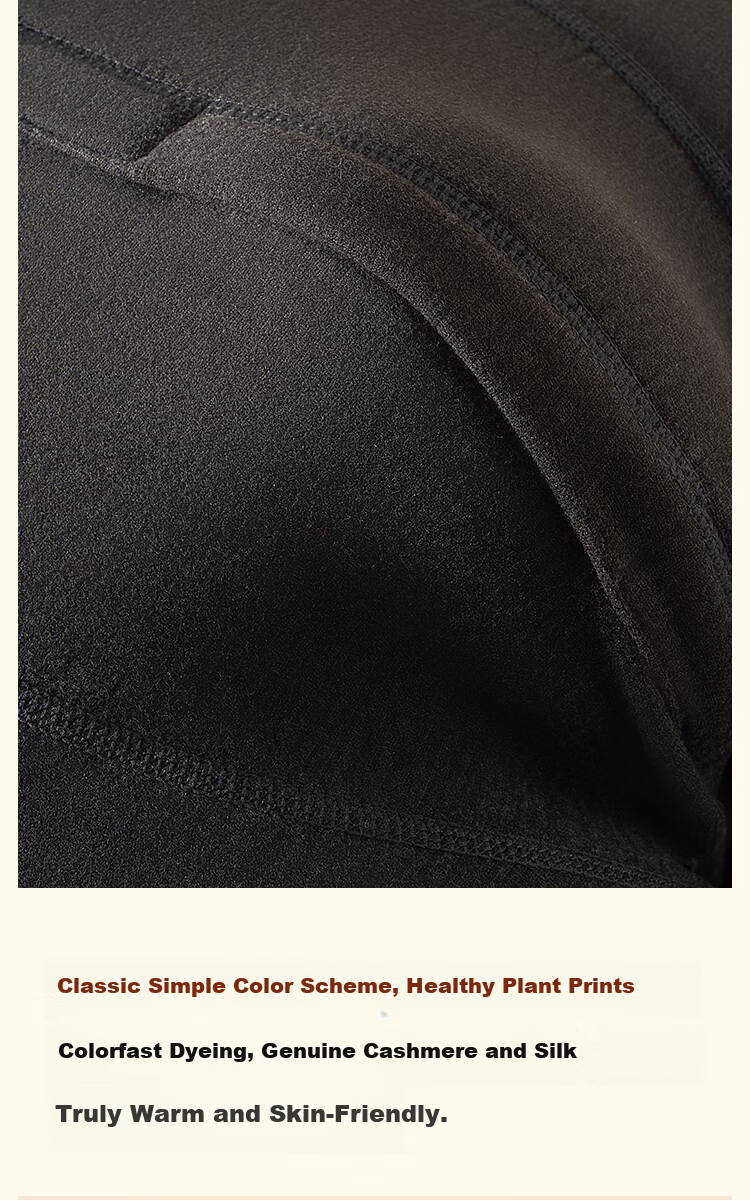 MiiOW Mulberry Silk Velvet Women's Thermal Underwear Men's Fleece Thickened Warm Pants Men's Autumn Clothing Set 14