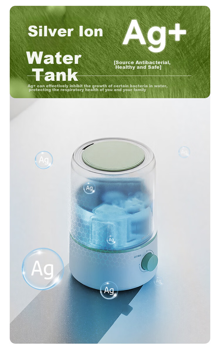 Bear Home Bedroom Humidifier Baby Quiet Antibacterial Air Humidifier Mini Desktop Air Conditioner Humidifier JSQ-D30W1 6
