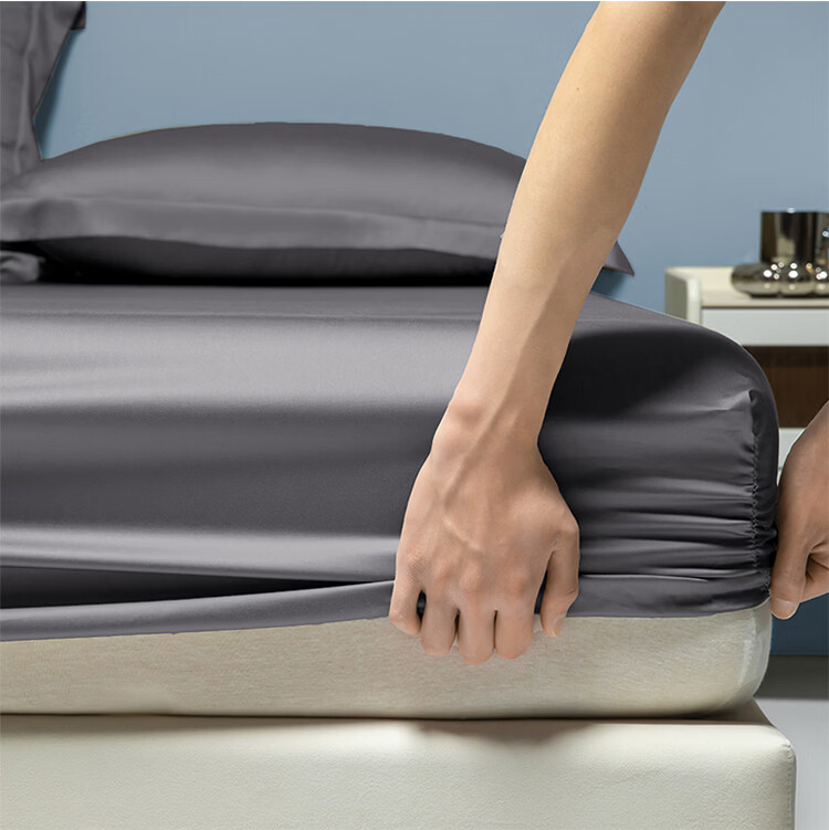 SOMERELLE A-Class Xinjiang Long-Staple Cotton Fitted Sheet Single Pure Cotton Bed Cover Double 1.5m Full Cotton Non-Slip Full Wrap Protector 10