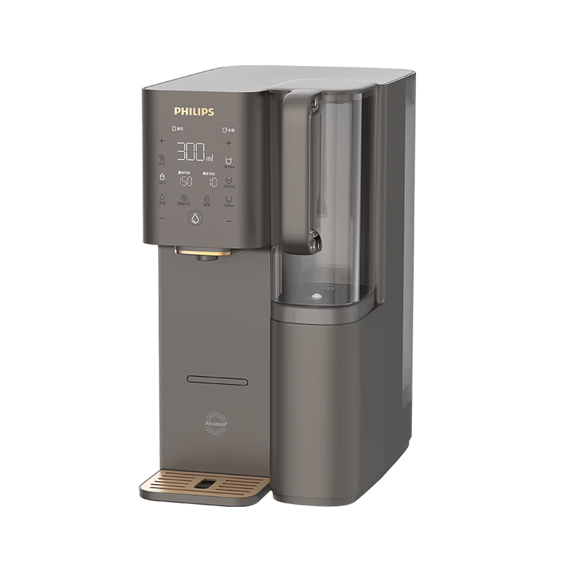 PHILIPS Water Purifier, Desktop No-Installation Instant Hot Drinking Water Machine, Integrated Heating And Drinking Water Purifier, RO Reverse Osmosis Strontium-Rich Mineral Water ADD8638/93