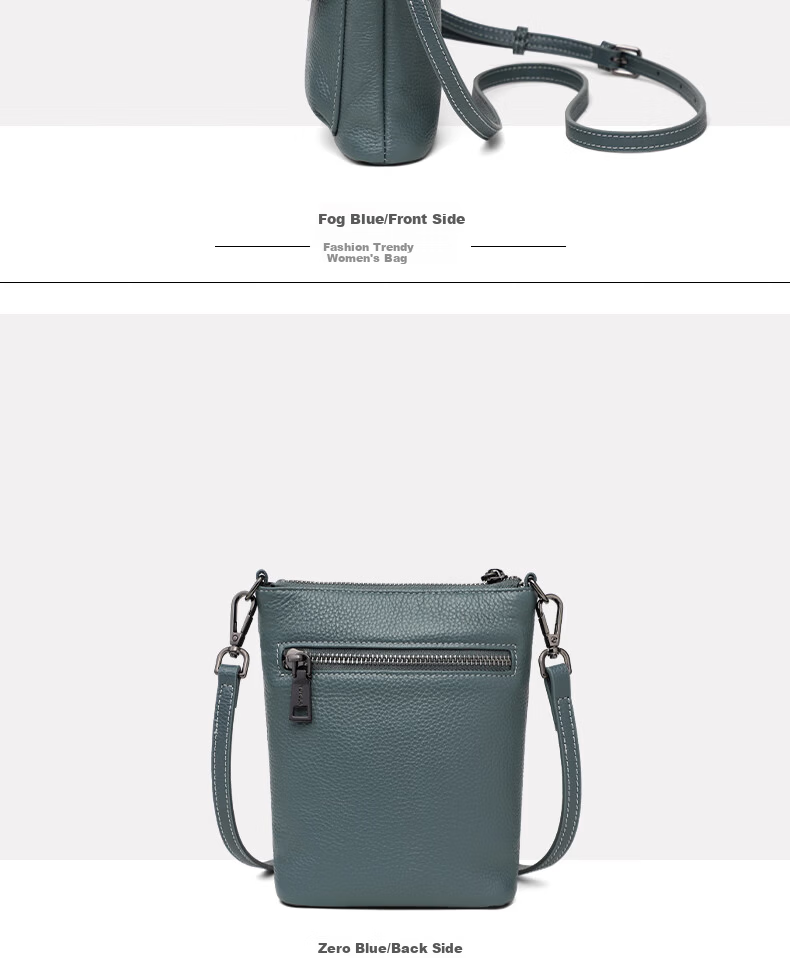 YUYULA Women's Cowhide Leather Bag Fashionable Luxury Crossbody Shoulder Bag Birthday Gift for Girlfriend Wife 12