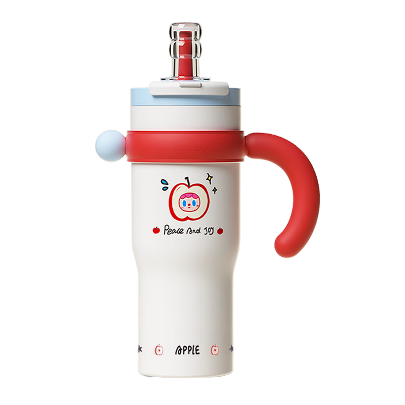 BABLOV Huaban Sen Children's Insulated Bottle Women's Large Capacity Straw Cup High-Value Ceramic Liner Mug Water Cup Gift