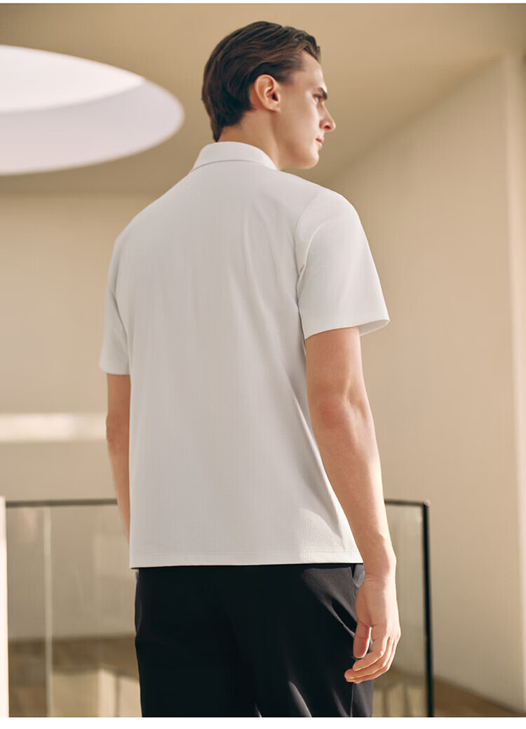 FILA Official Men's Knitted Short Sleeve Polo Shirt 2026 Summer Sun Protection Cooling Comfortable Top 32