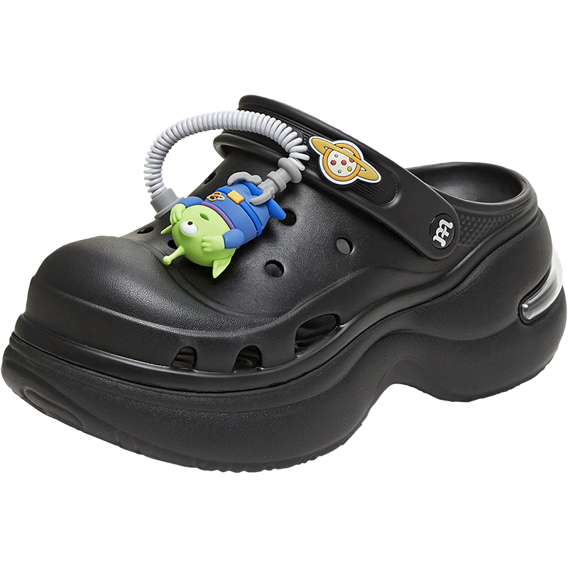 Tianmeiyi Zootopia Collaboration Jelly Bean Clog Women's Thick Sole Height Increasing Open Toe Sandals