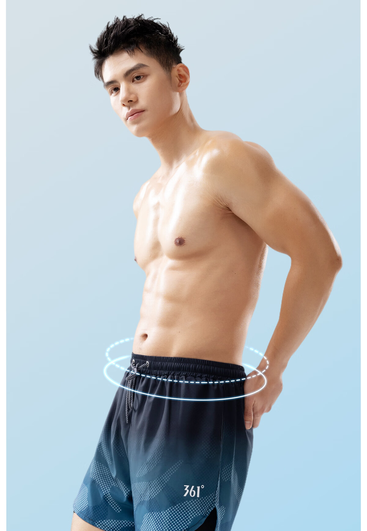361° Men's Double-Layer Quick-Dry Swim Trunks Beach Shorts for Adults and Youth Spa Swimming Pants 4