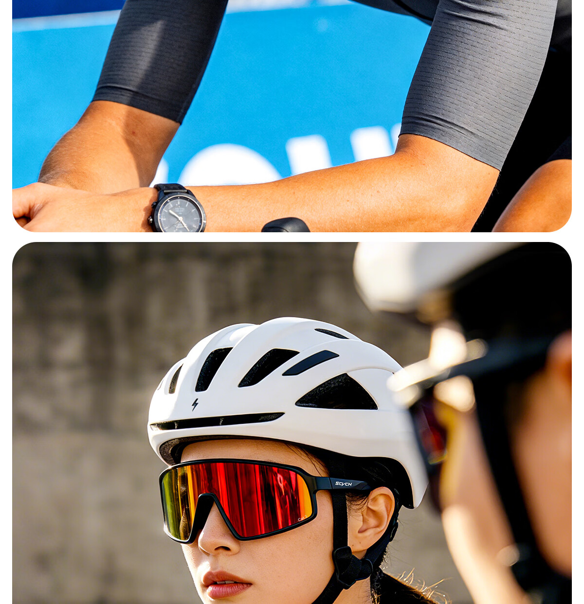 SCVCN Cycling Sunglasses Unisex Outdoor Sports Polarized Windproof Anti-Fog Day and Night Use 25