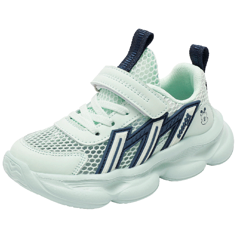 BOBDOG House Kids Summer Mesh Running Shoes Boys Casual Sports Shoes 603562014 Firefly Green/Navy Blue Size 33